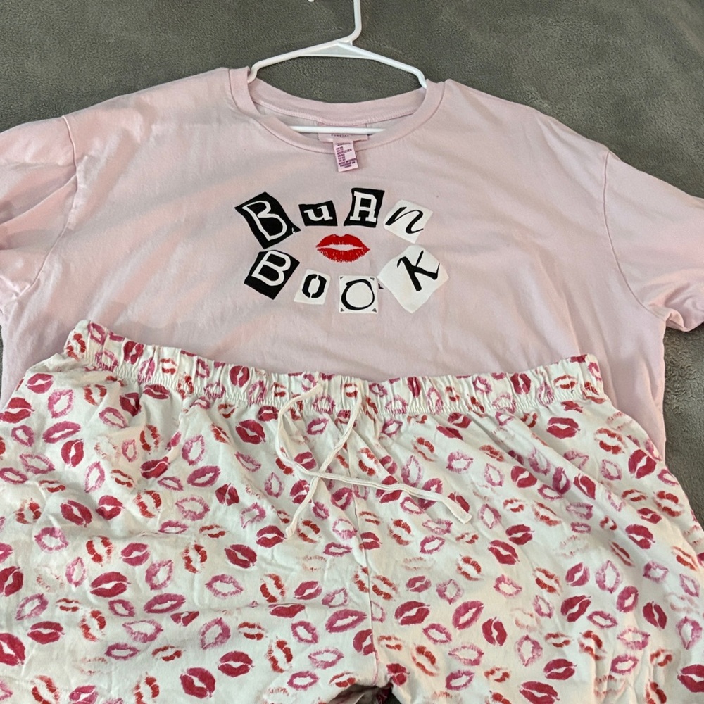 Pink Burn Book on set